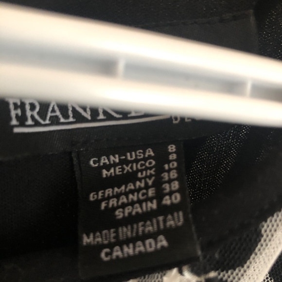 Sheer Overlay Medium Tank Abstract Dress  by Frank Lyman - Picture 3 of 5